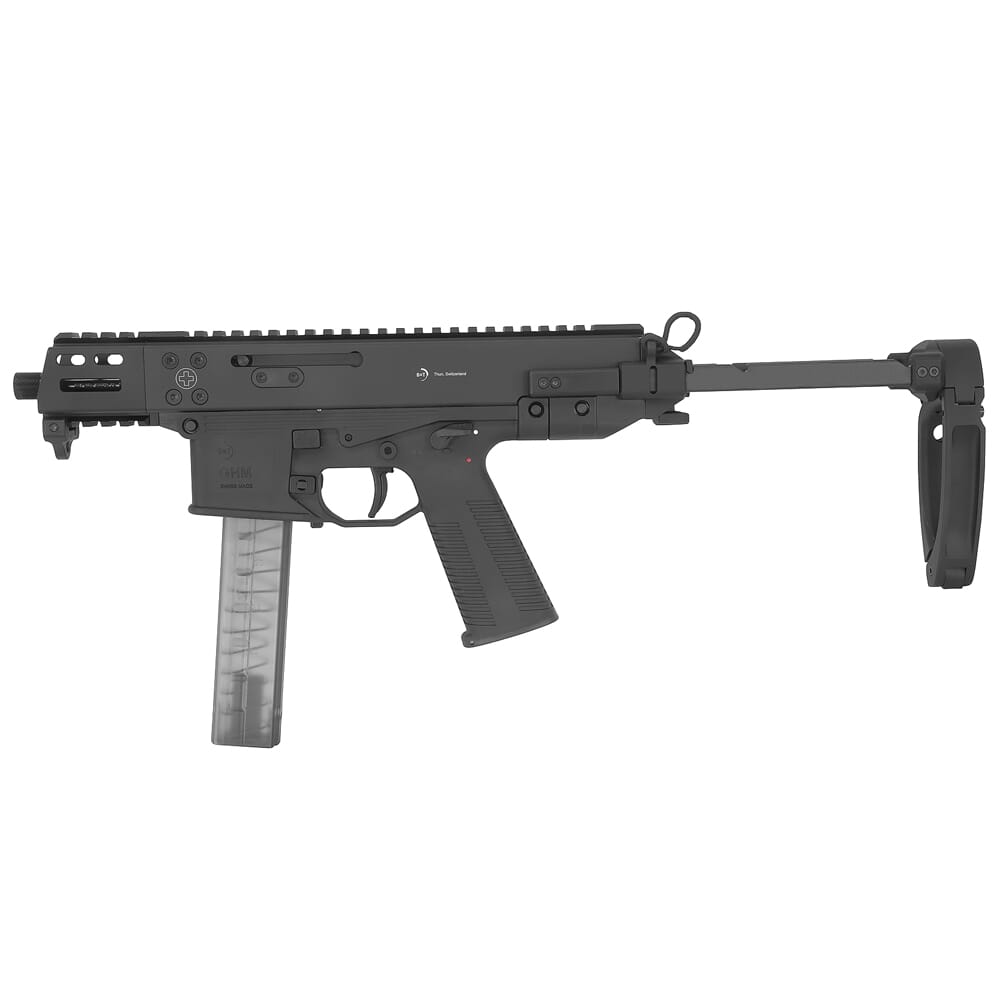 B&T GHM9 Gen II Compact 9mm 4.3" Bbl 30rd Pistol w/Tailhook & Collapsing Brace BT-450008-WB