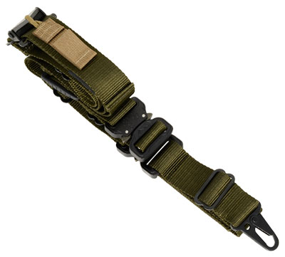 TAB Rapid Adjust Sling with Elite Buckles Olive Drab Green HK Hooks RAS-E-OD-HK