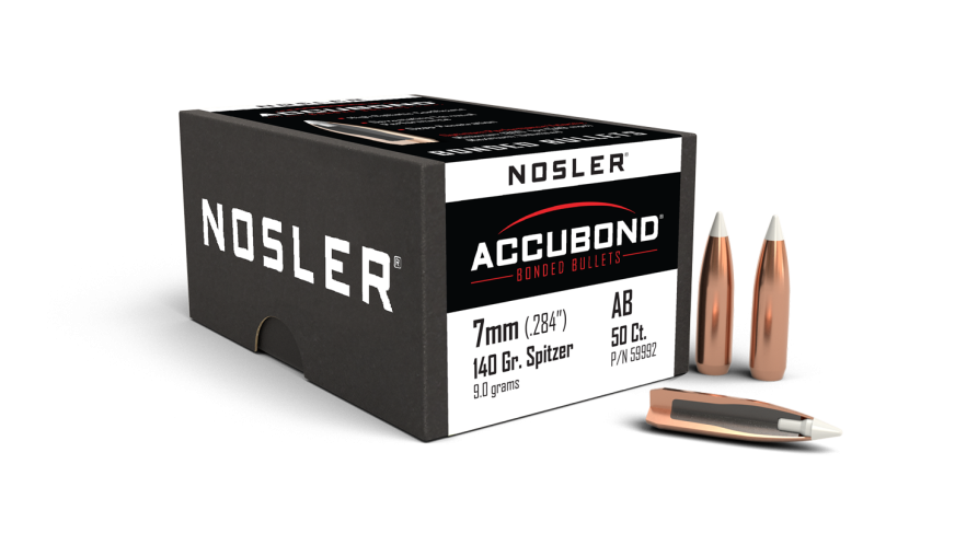 Nosler AccuBond AB - 7mm 140g SP (50ct, M/P of 3) Bullets 59992
