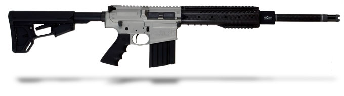 Christensen Arms CA-10 silver receiver, carbon wrap 308, 16 inch bbl, Magpul ACS Lite stock, one 20