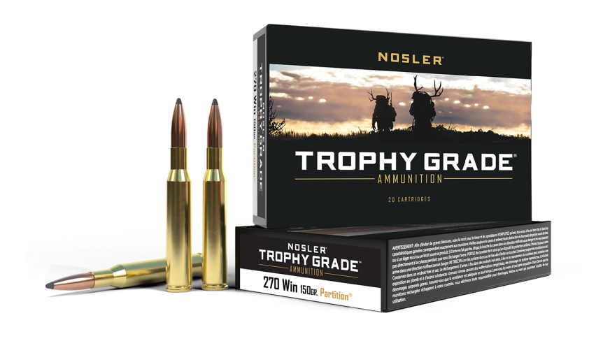 Nosler Trophy Grade TGA - 270 Win 150g PT SP (20ct) Ammunition 61235