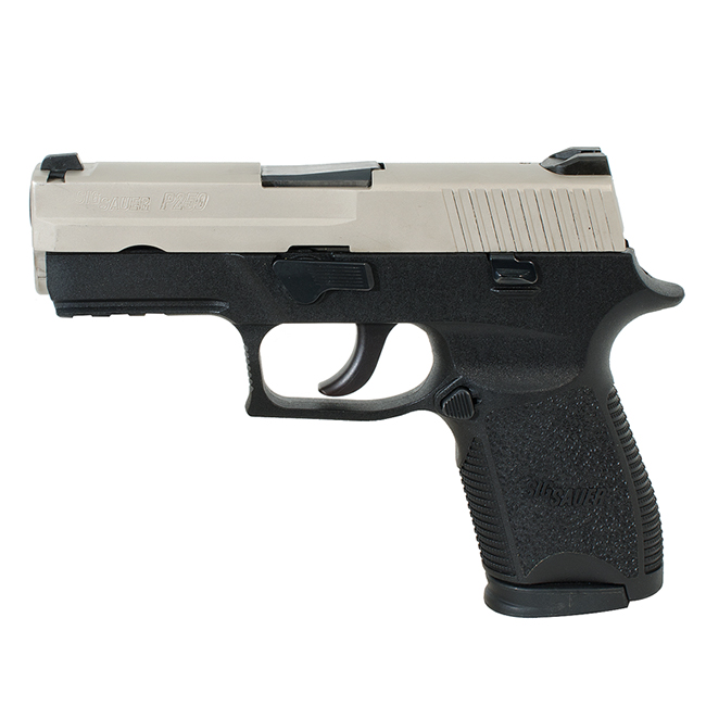 Sig Sauer P250 9mm Compact Nickel, Used: Good condition, UA1237 2509025