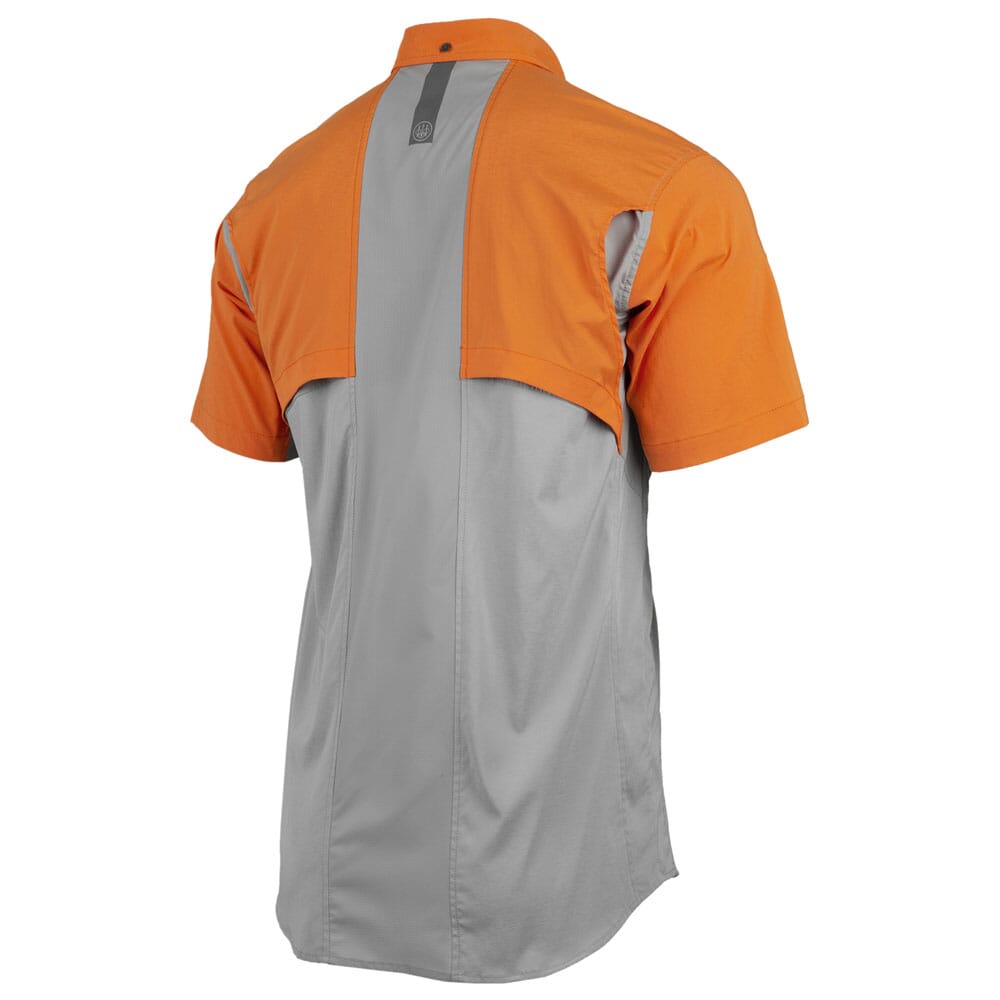Beretta TKAD Flex SS Shirt Grey/Blaze Orange 2XL LU951T23340965XXL