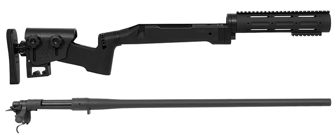 Remington 700P 5R 300 Win Mag with Sisk STAR AR Stock