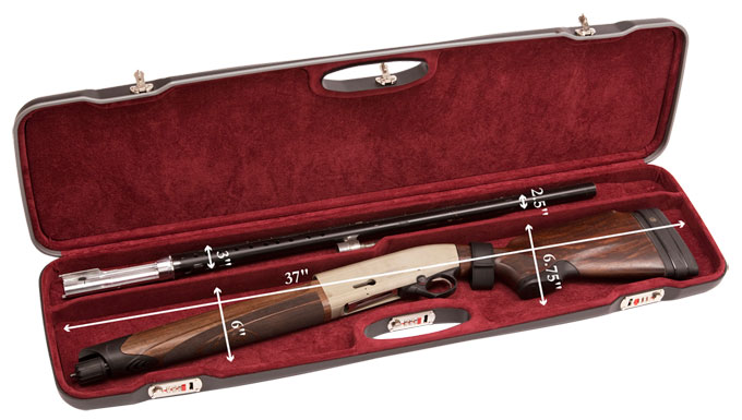 Negrini One Gun Semi-Auto/Pump 36" Case Black/Red 1607ALR/4791