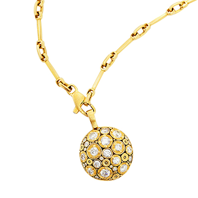 Alex Sepkus 18K and Diamond "Blooming Hill" Pendant