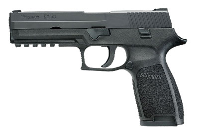 Full Size, Black Nitron Finish, .40S&W, SIGLITE Night Sights, Subcompact Caliber X-CHANGE Kit 250F-40-2SUM