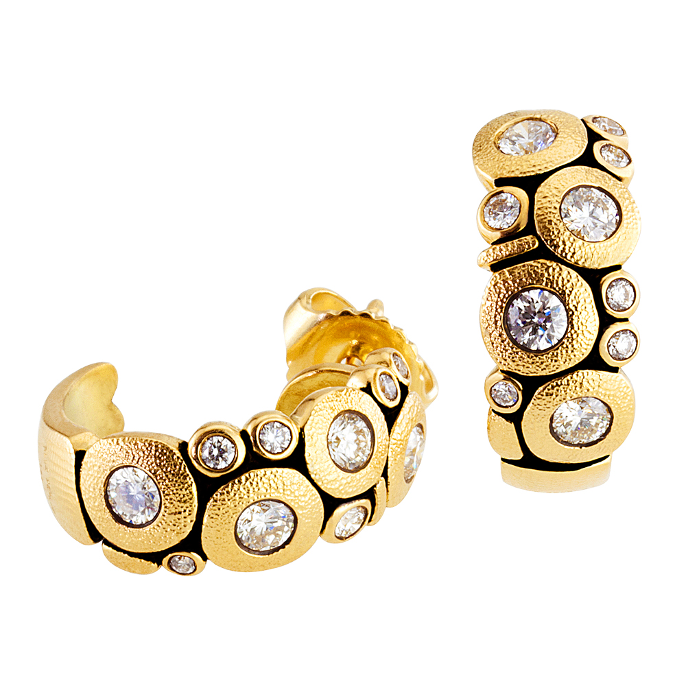 Alex Sepkus 18K and Diamond "Candy" Earrings