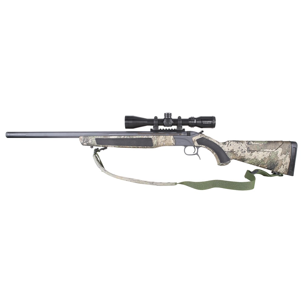 CVA Accura MR-X .50 Cal 26" 3/4x24 Bbl Sniper Grey/True Timber Strata Break Action Inline Muzzleloader w/Knous Pro 3-9x40 Scope & Soft Case PR6223NSC