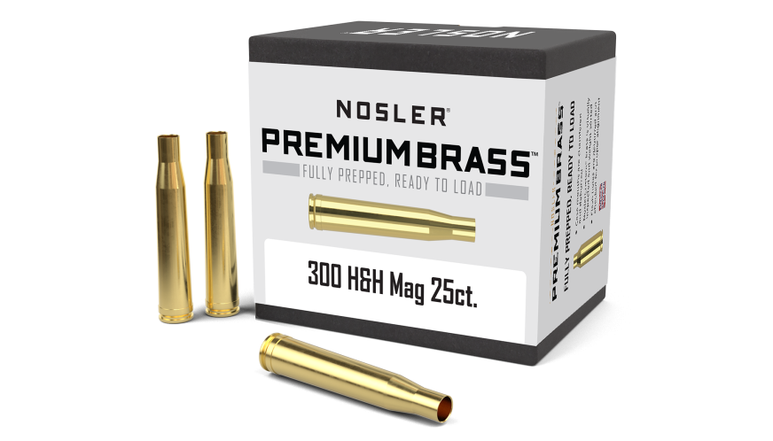 Nosler Premium Brass Box Brass - 300 H&amp;H (25ct) Brass 11800