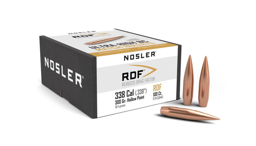 Nosler RDF RDF - 338 300g HPBT (100ct, M/P of 3) Bullets 53445