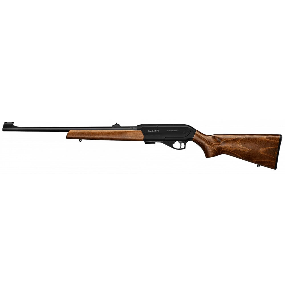 CZ-USA 512 .22 WMR 5rd 20" Beech Hooded Front/Adj Rear Sight 11mm Dovetail Semi-Auto Rifle 02161