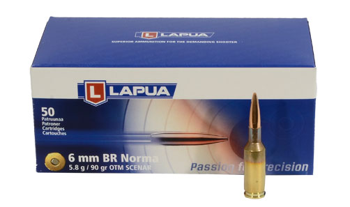 Lapua 6mm BR Norma 90gn Scenar Rifle Ammunition LU4316045