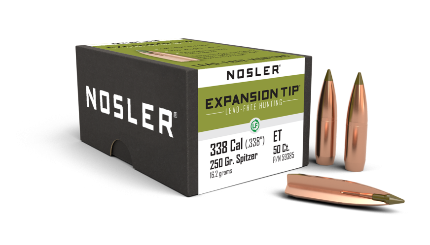 Nosler E-Tip ET - 338 250g SP b765 (50ct, M/P of 3) Bullets 59385