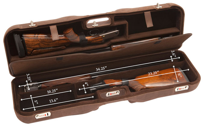 Negrini Deep Two Gun 34-5/8&quot; Case Leather/Brown 1646PL-2F/4761