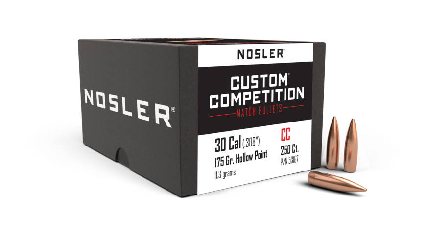 Nosler Custom Competition CC - 30 175g HPBT (250ct, M/P of 1) Bullets 53167