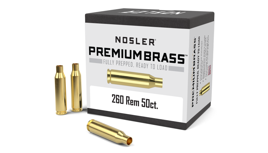 Nosler Premium Brass Box Brass - 260 Rem (50ct) Brass 11354