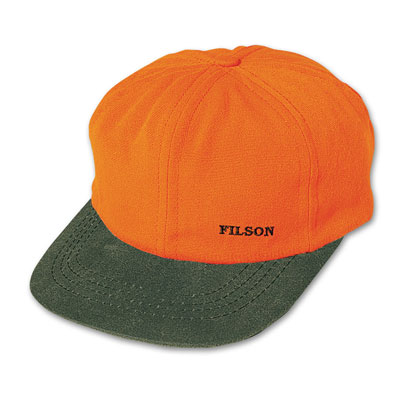 Filson Blaze Orange Shelter Cloth Cap 60073