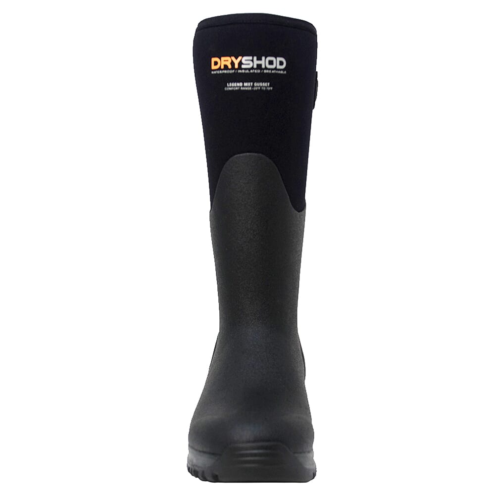 Dryshod Legend MXT Gusset Boots Black/Grey MXT Cupped Outsole (LGXG-WH-BK-W)