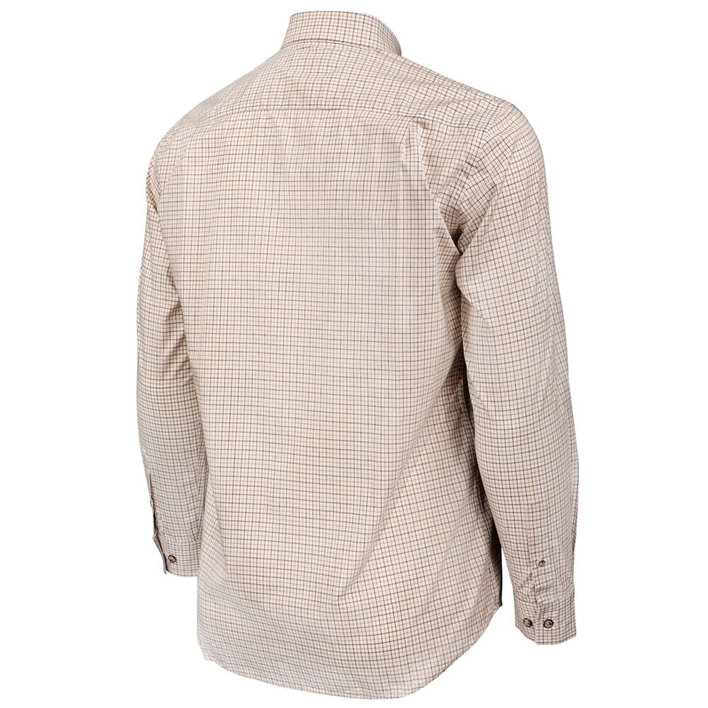 Beretta Trail Plain Collar Shirt Grey/Tan Check X Large LU801T153301A9XL