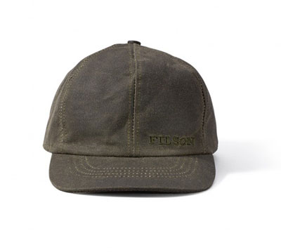 Filson Tin Cloth Cloth Cap Otter Green LG 60068
