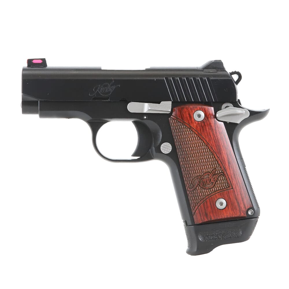 Kimber Micro 9 RTC 9mm Tac Mag Bundle w/(3)7rd Mags, Rosewood Grips, Desantis Pro Seal Holster 3300245