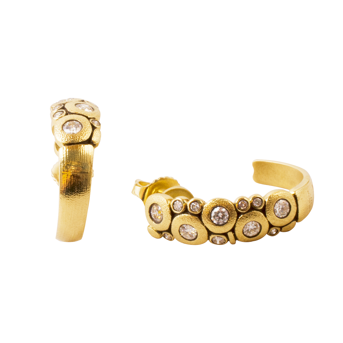Alex Sepkus 18K and Diamond Large "Candy" Earrings
