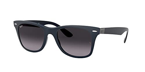 Ray-Ban Wayfarer Liteforce Matte Blue Light Grey Gradient Dark Grey 0RB4195-63318G52