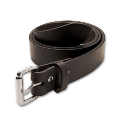 Filson 28 Brown/Stainless 1.25" Leather Belt 63203198204