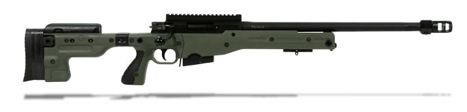 Accuracy International AT Threaded Folding Green .308 Win. 20&quot; Rifle AT-GRFO308-BL20T-S