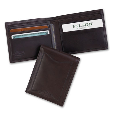 Filson Brown Leather Outfitter Wallet 65200