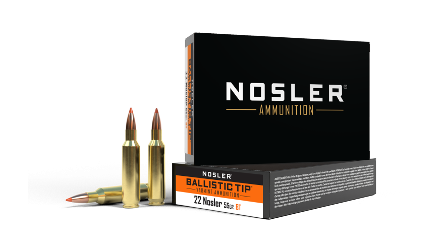 Nosler BT Varmint BTA - 22 Nosler 55g BT SP (20ct) Ammunition 61030