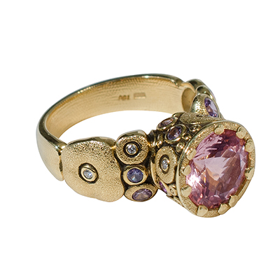 Alex Sepkus 18K and Sapphire & Diamond "Orchard" Ring