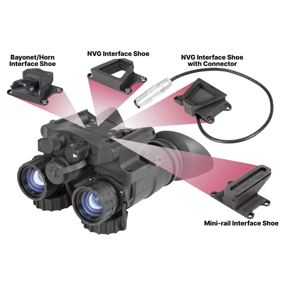 AGM NVG-40 3AW1 Gen 3 Auto-Gated Lvl 1 White Phosphor IIT Dual Tube Night Vision Goggle/Binocular 14NV4123414111