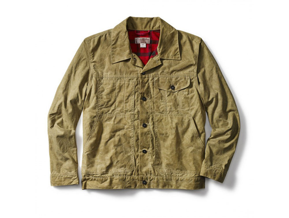 Filson Short Lined Cruiser Jacket Tan Alaskan Red Plaid 2XL 10687