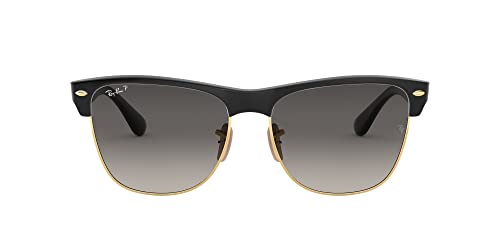 Ray-Ban Clubmaster Oversized Demi Gloss Black Grey Gradient Dark Grey Polar 0RB4175-877M357
