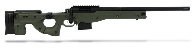 Surgeon Scalpel 223 Remington-Green AI Folding Stock-Jewel Trigger-20in Fluted-Threaded