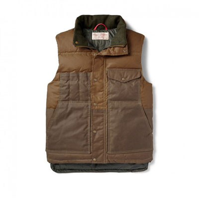 Filson Down Cruiser Vest DarkTan XS FCO-003476 FIL-10641-DarkTan-XS