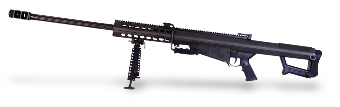 Barrett Model 82A1 .50 BMG Rifle System: 29' Barrel. In excellent condition with less tan 50 rounds fired. Comes with bi-pod, 1 mag, instructions and pelican 1750 hardcase.-UA674