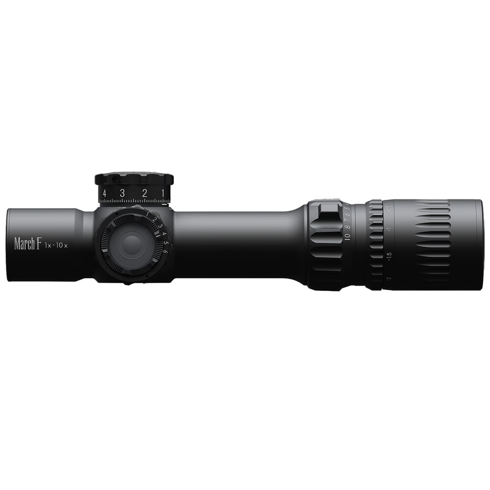 March F Tactical Shorty 1-10x24mm DR-TR1 Reticle 0.1 MIL FFP Illuminated Riflescope D10SV24FDIML-DR-TR1