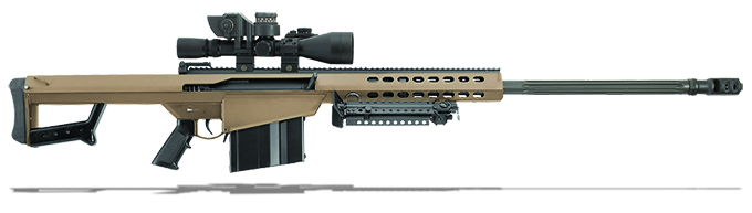 Barrett 82A1 .416 FDE 29&quot; Leupold Mark M1, BORS, Rings 14021