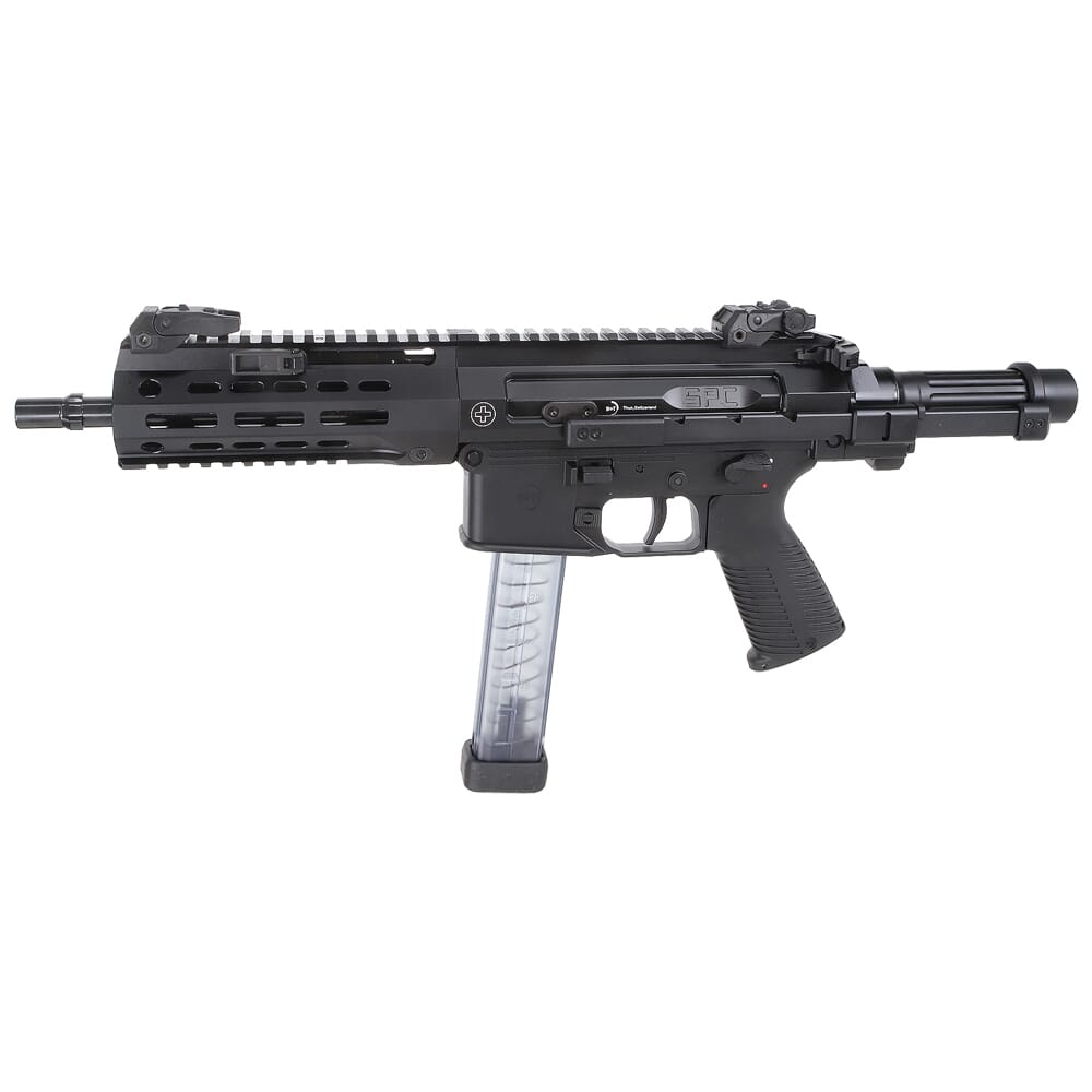 B&T SPC9 9mm Black Pistol w/Telescopic Brace Adapter BT-500003-TB-US