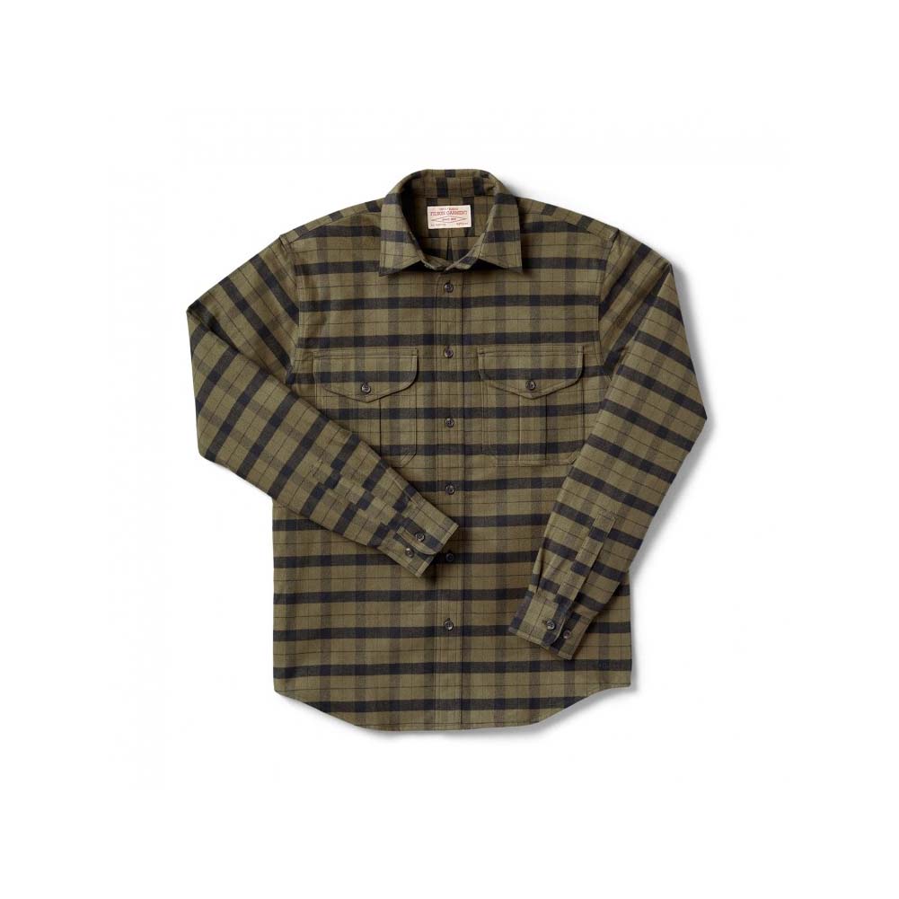 Filson Alaskan Guide X-Long Otter Green/Black Shirt FIL-12007-OtGnBlack-M-LONG