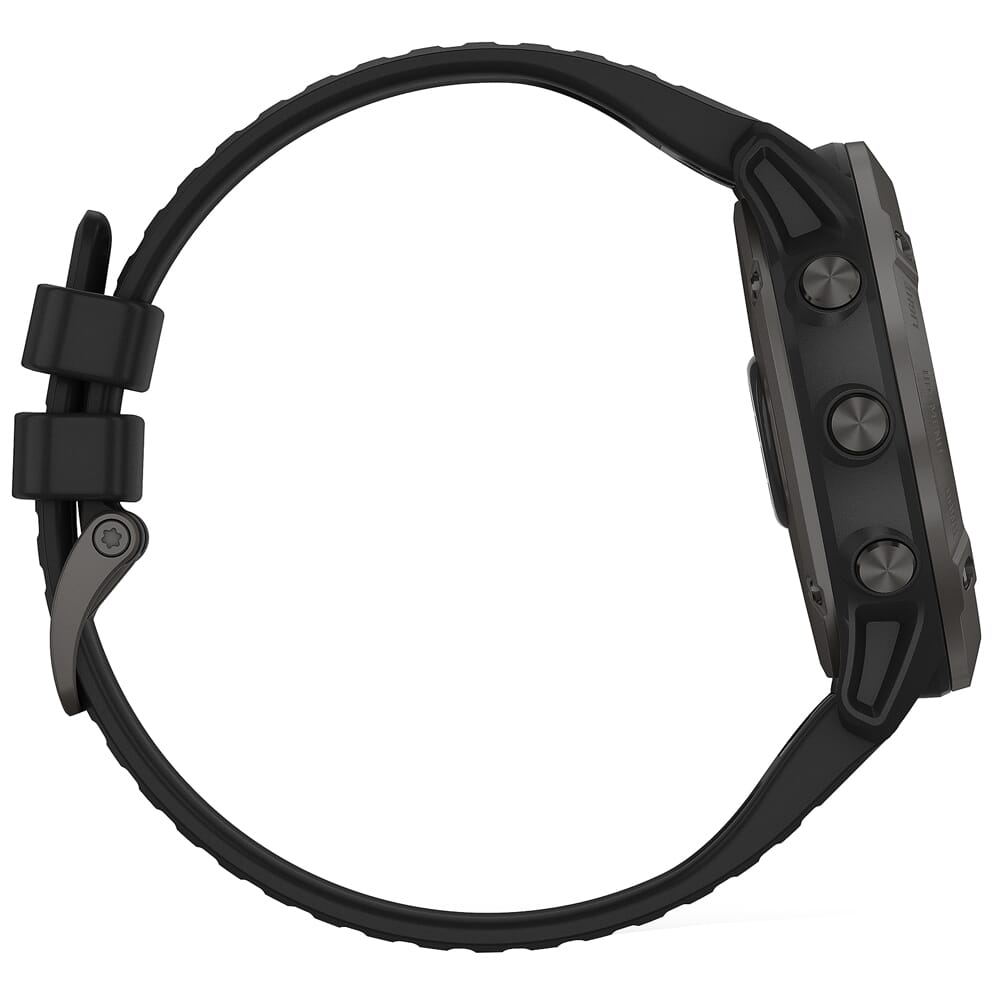Garmin fenix 6X Pro Solar Ti Carbon Gray DLC w/Black Band Smartwatch 010-02157-20