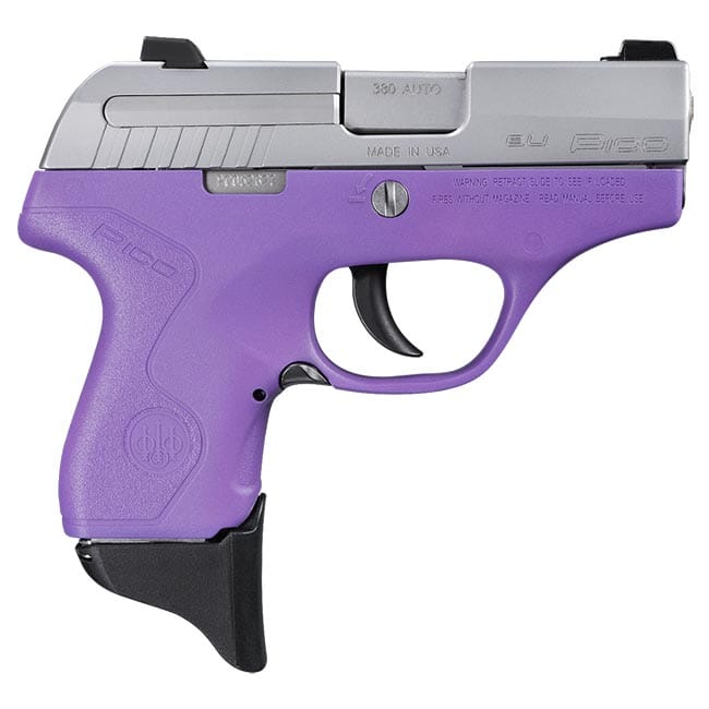 Beretta Pico Inox Lavender .380 ACP DA 6rd Pistol JMP8D85