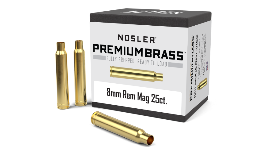 Nosler Premium Brass Box Brass - 8mm Rem Mag (25ct) Brass 11892