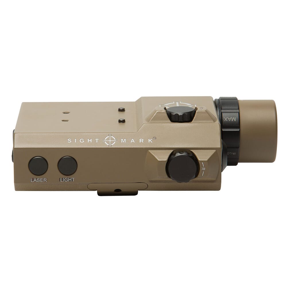 Sightmark LoPro Combo Flashlight (Visible and IR) and Green Laser Sight - Dark Earth SM25013DE