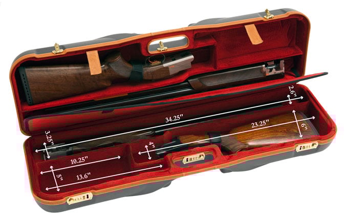 Negrini Deep Two Gun 34-5/8" Case Black/Red/Tan Trim 1646LX-2F/4760