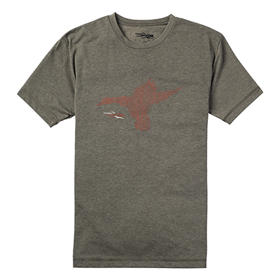 Sitka Duck Sketch Tee SS Pyrite Large|20037-PY-L