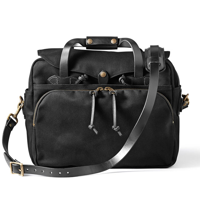 Filson Black Padded Computer Bag FIL-70258-BL